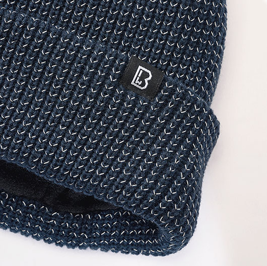 Brandit Reflektierende Beanie dunkelblau Bild 3