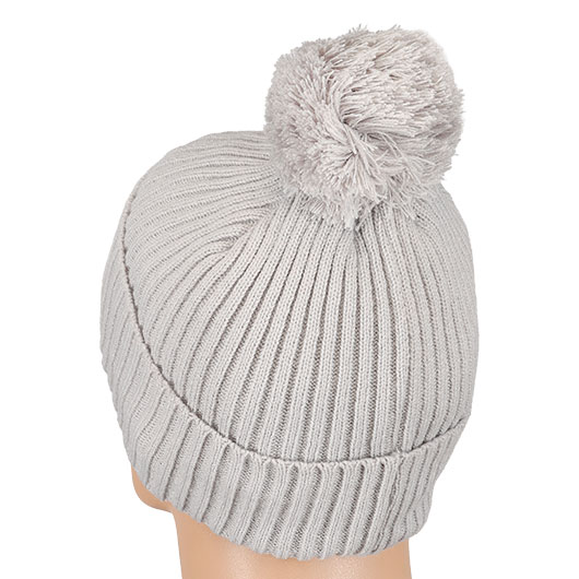 Brandit Bommelmtze mit Fleecefutter hellgrau Bild 1