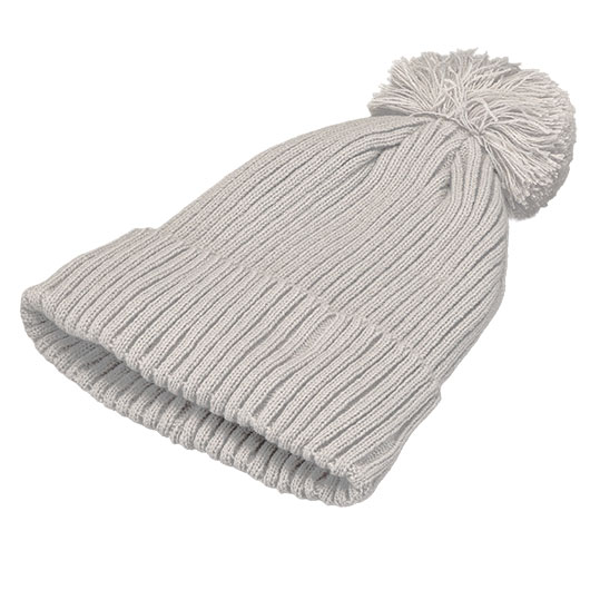 Brandit Bommelmtze mit Fleecefutter hellgrau Bild 2