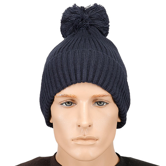 Brandit Bommelmtze mit Fleecefutter dunkelblau