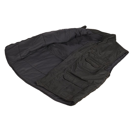 Brandit Safari Weste gefttert schwarz Bild 4