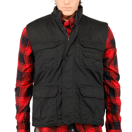 Brandit Safari Weste gefttert schwarz Bild 5