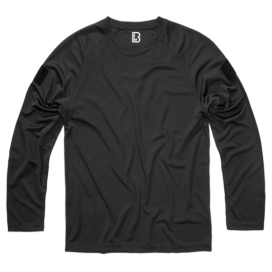 Brandit Quickdry Shirt Longsleeve schwarz