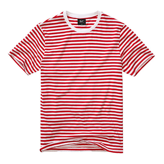 Brandit Jersey-Shirt T-Shirt gestreift rot-wei�