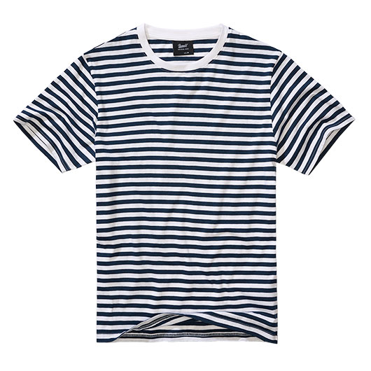 Brandit Jersey-Shirt T-Shirt gestreift navy-wei�