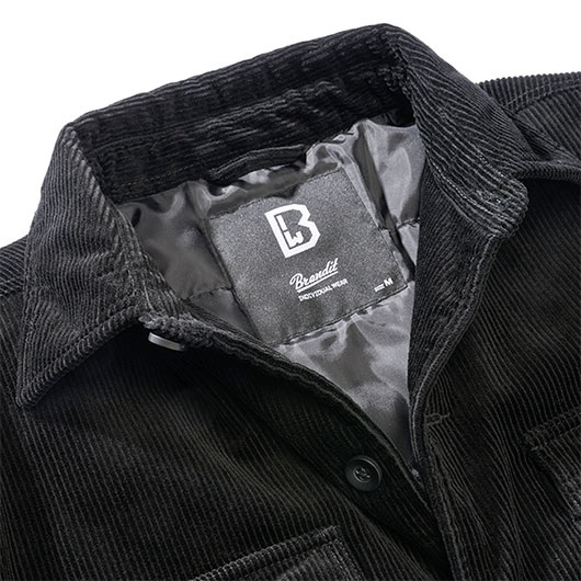 Brandit Cordjacke Corduroy Jacket schwarz Bild 2