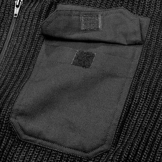 Brandit Strickjacke BW Cardigan schwarz Bild 4