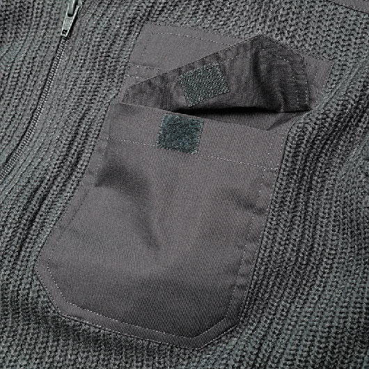 Brandit Strickjacke BW Cardigan anthrazit Bild 4