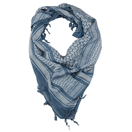 101 INC PLO Schal Shemag extrafein gewebt jeansblau Bild 1