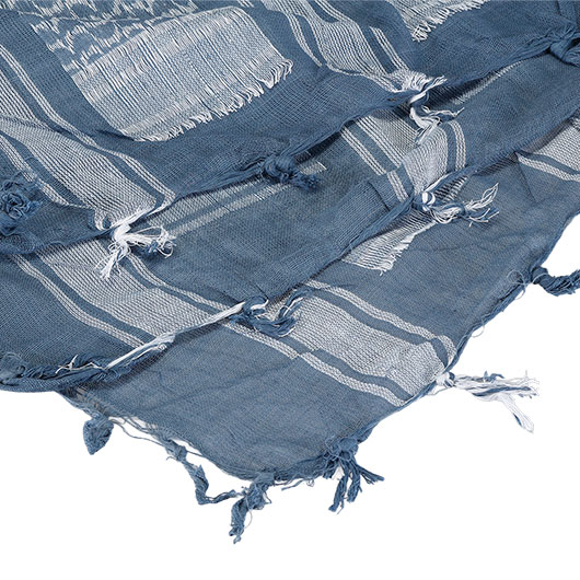 101 INC PLO Schal Shemag extrafein gewebt jeansblau Bild 4