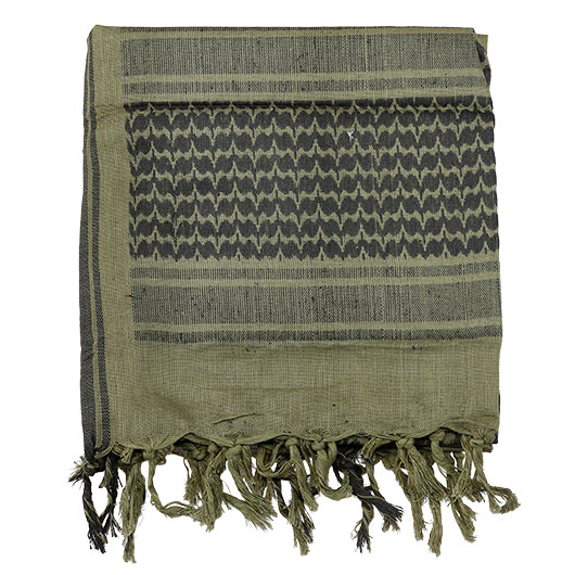 101 INC PLO Schal Shemagh extrafein gewebt schwarz-gr�n Bild 2