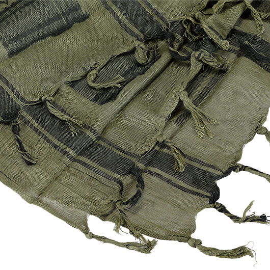 101 INC PLO Schal Shemagh extrafein gewebt schwarz-gr�n Bild 4