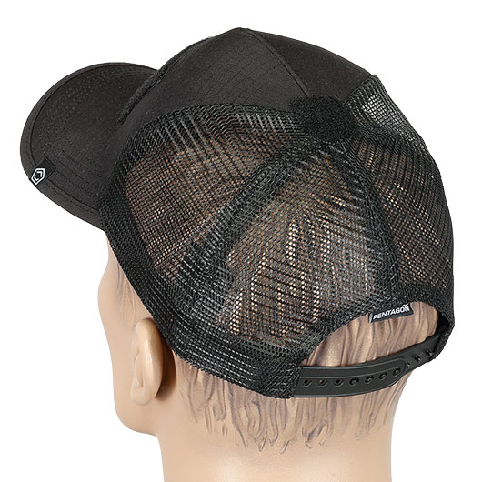 Pentagon Baseball Cap Delta Tactical BB Mesh mit Netzeinsatz verstellbar schwarz Bild 3