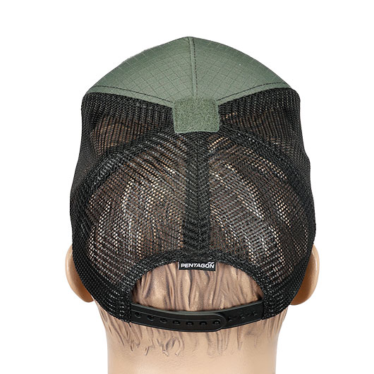 Pentagon Baseball Cap Delta Tactical BB Mesh mit Netzeinsatz verstellbar Camo Green Bild 4