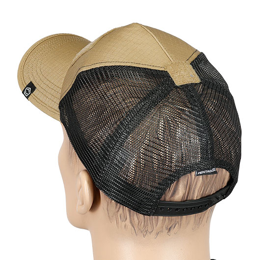 Pentagon Baseball Cap Delta Tactical BB Mesh mit Netzeinsatz verstellbar coyote Bild 3
