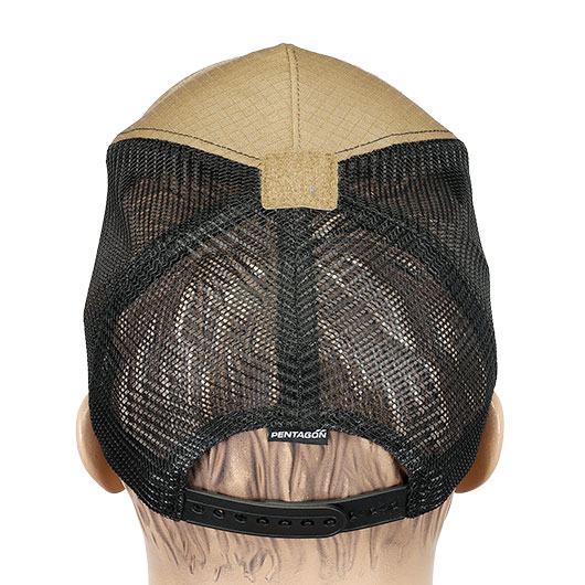 Pentagon Baseball Cap Delta Tactical BB Mesh mit Netzeinsatz verstellbar coyote Bild 4