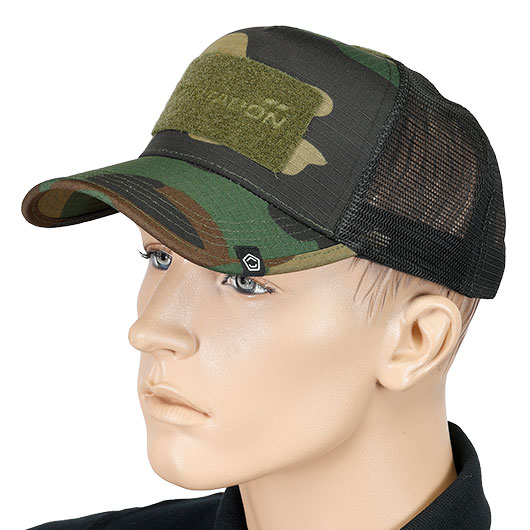 Pentagon Baseball Cap Delta Tactical BB Mesh Camo mit Netzeinsatz verstellbar woodland Bild 1