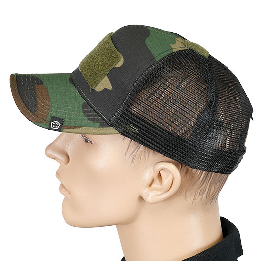 Pentagon Baseball Cap Delta Tactical BB Mesh Camo mit Netzeinsatz verstellbar woodland Bild 2