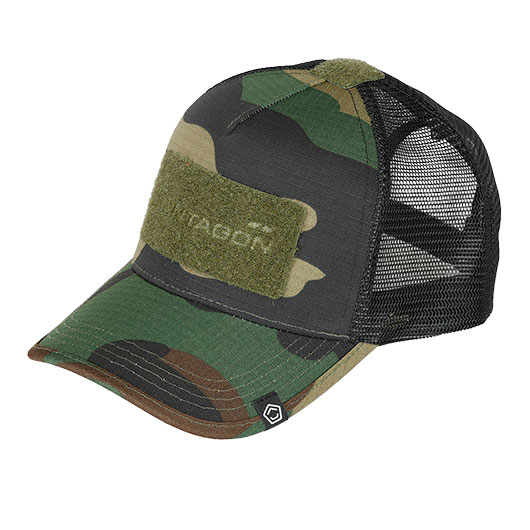 Pentagon Baseball Cap Delta Tactical BB Mesh Camo mit Netzeinsatz verstellbar woodland Bild 6