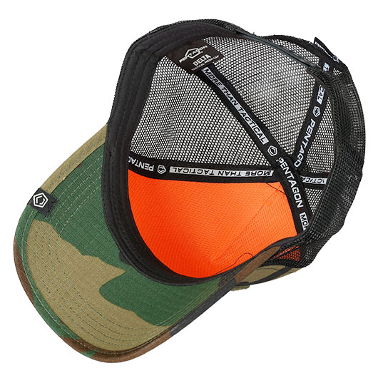 Pentagon Baseball Cap Delta Tactical BB Mesh Camo mit Netzeinsatz verstellbar woodland Bild 9