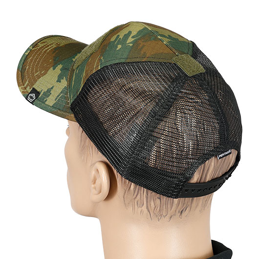 Pentagon Baseball Cap Delta Tactical BB Mesh Camo mit Netzeinsatz verstellbar Greek Lizard camo Bild 3