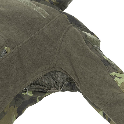 MFH Fleecejacke Combat mit Ripstop-Besatz M 95 CZ tarn Bild 2