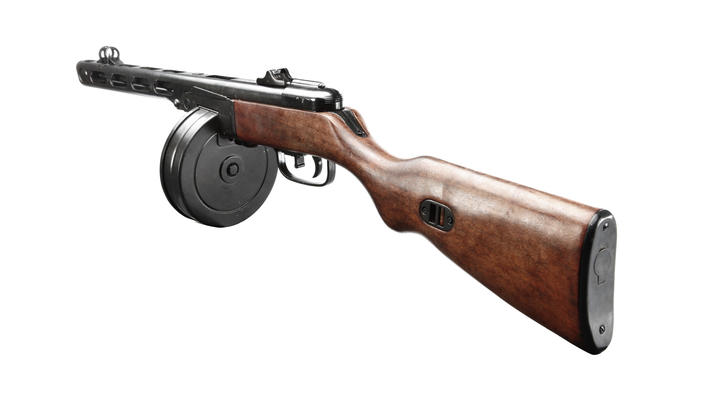 PPSh-41 Maschinenpistole Dekomodell aus Metall mit Holzschaft Bild 3
