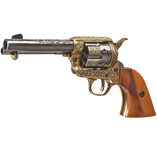 Colt Peacemaker 45er messingfarben Deko Bild 3