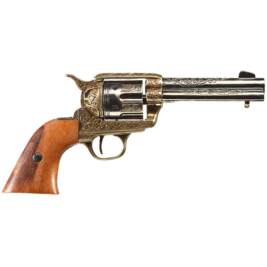 Colt Peacemaker 45er messingfarben Deko Bild 7