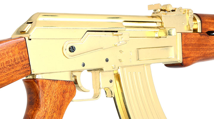 Dekowaffe Kalashnikov AK47 Sadam-Ausfhrung goldfarben Bild 5