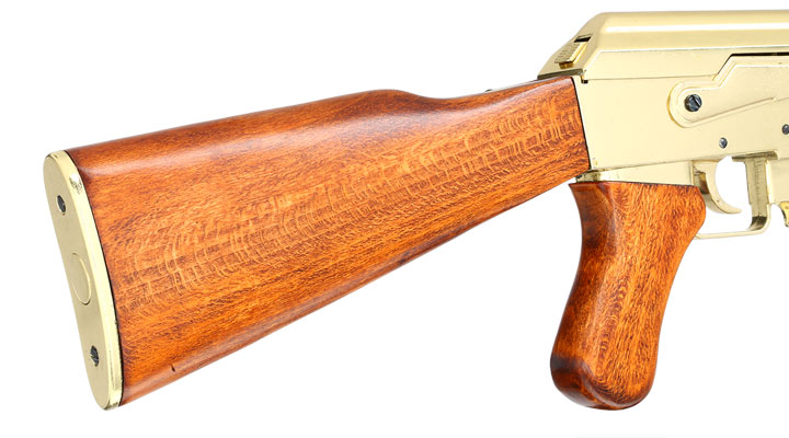 Dekowaffe Kalashnikov AK47 Sadam-Ausfhrung goldfarben Bild 6