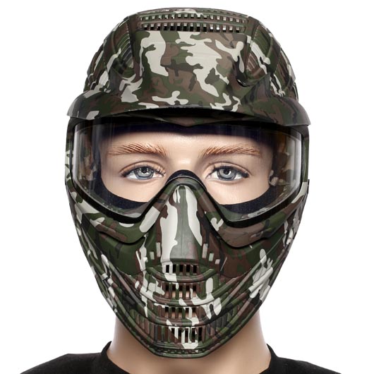 JT Paintball Schutzmaske Flex 8 Spectra camo Thermal Glas Bild 4