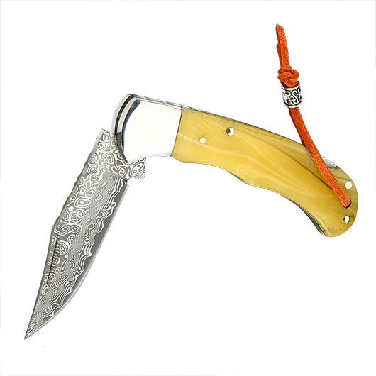 Albainox Taschenmesser mit Damastklinge Bild 2