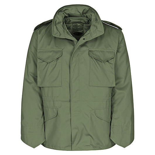 Feldjacke M-65 Style oliv, m.ausknpfbarem Steppfutter