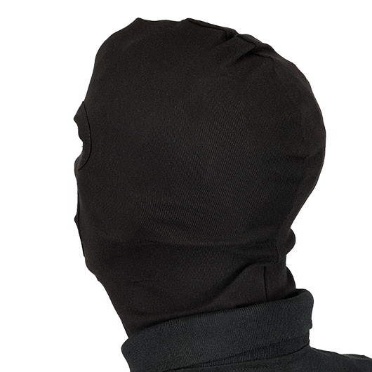 Kopfhaube, Balaclava 3-Loch, schwarz Bild 3