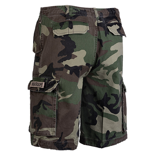 Paratrooper Shorts washed woodland Bild 1