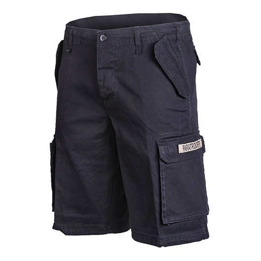 Paratrooper Shorts washed schwarz