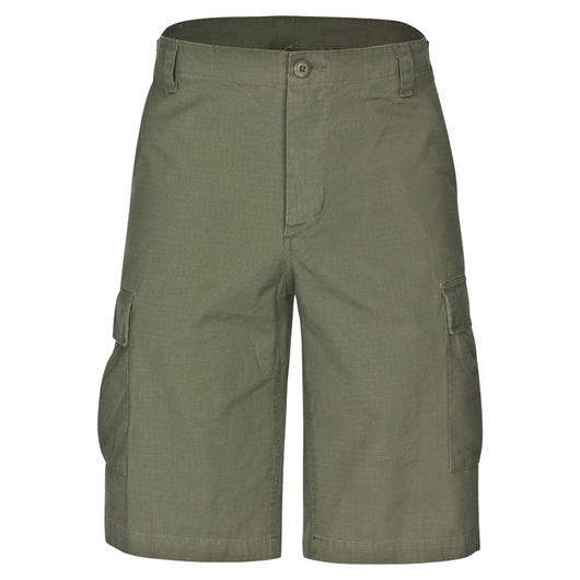 Bermuda Shorts, gewaschen, Ripstop, oliv