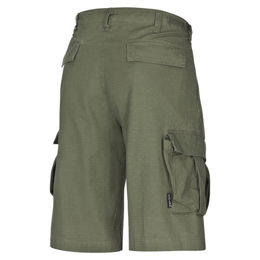 Bermuda Shorts, gewaschen, Ripstop, oliv Bild 1