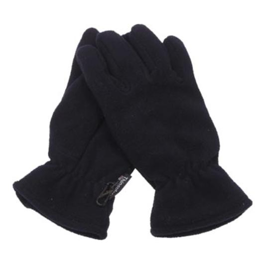 MFH Fleece-Fingerhandschuhe, Thinsulate Insulation schwarz