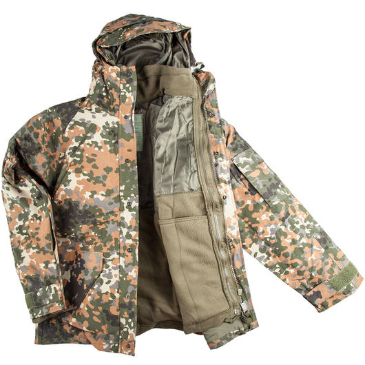 Nsseschutzjacke mit herausnehmbarer Fleecejacke, flecktarn Bild 1