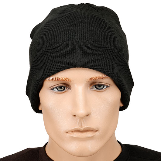 Feinstrickmtze Beanie Mil-Tec schwarz