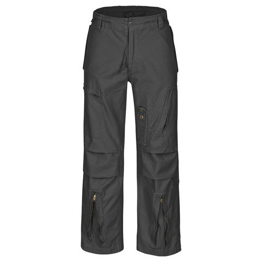 Fliegerhose washed, schwarz