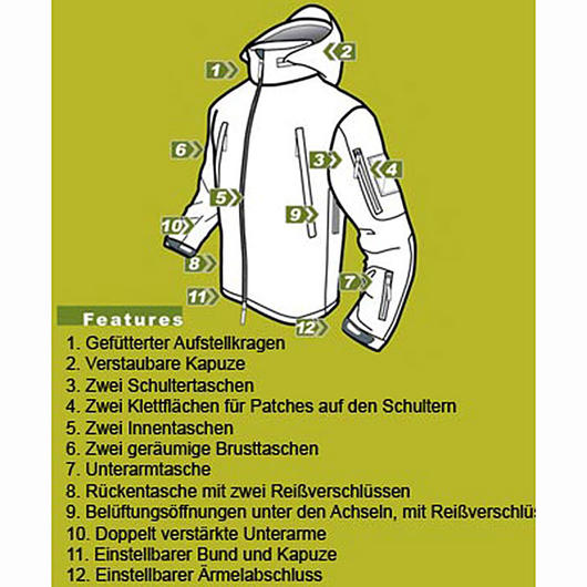 S.T. Condor Summit Outdoor Soft Shell Jacke oliv Bild 2