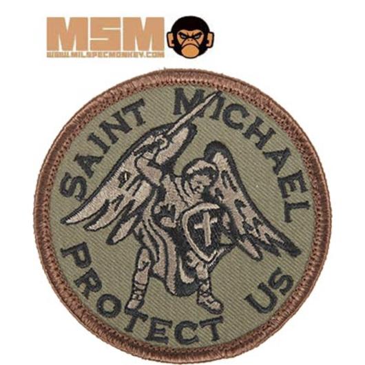 Mil-Spec Monkey Saint Michael Protect Us Patch Forest