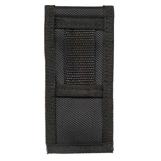 Messer-Etui, schwarzes Nylon, lngs und quer tragbar, 11cm Bild 1