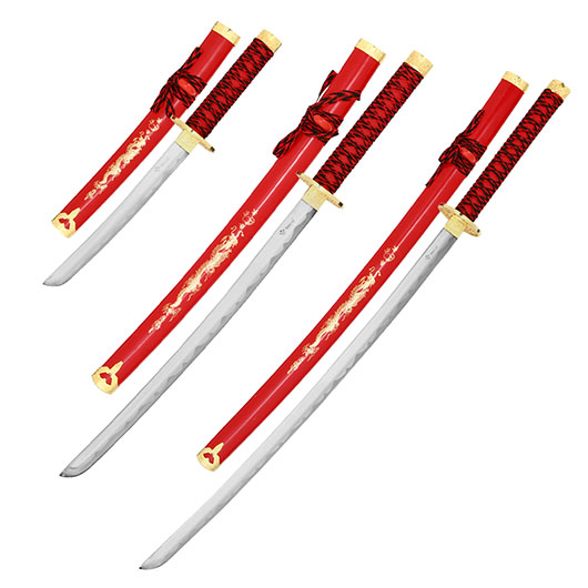 Tole 10 Imperial Schwertset Red Fire Samurai Bild 1