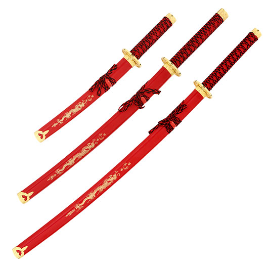 Tole 10 Imperial Schwertset Red Fire Samurai Bild 2