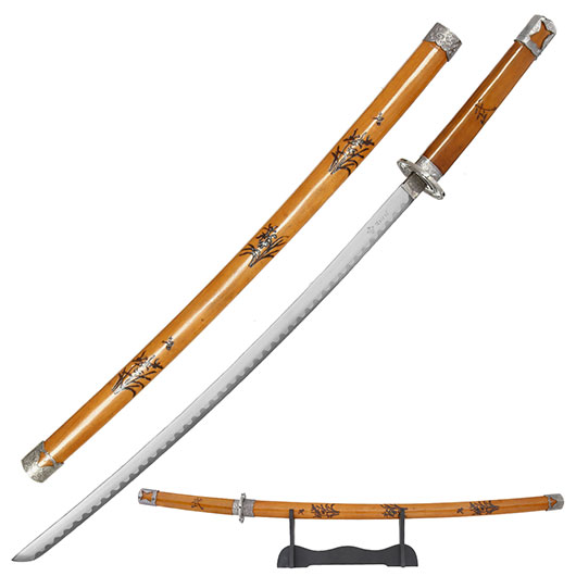 Tole 10 Imperial Schwert Classic Wood Samurai Carbonstahl