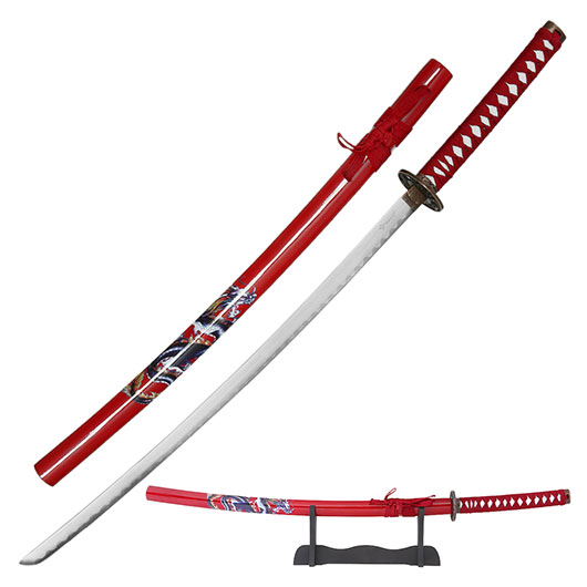 Tole 10 Imperial Schwert Red Dragon Samurai